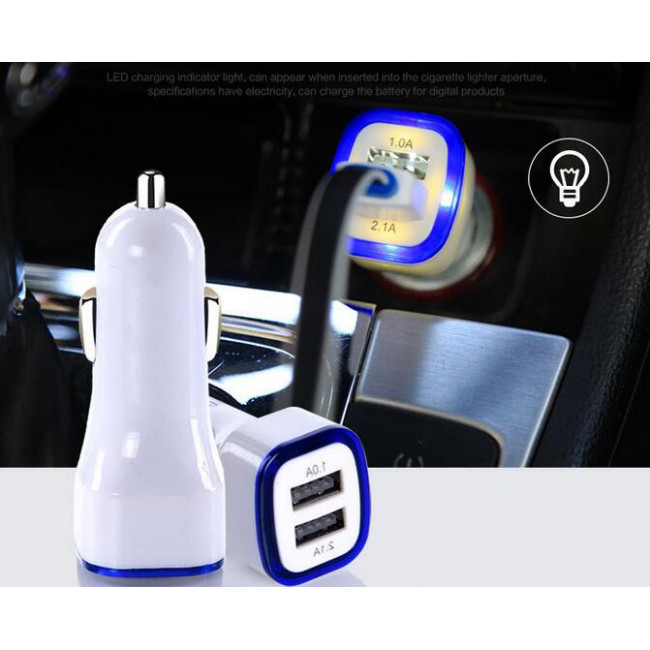  Metal Case Fast Charging Electronic Mobile Phone Car Charger